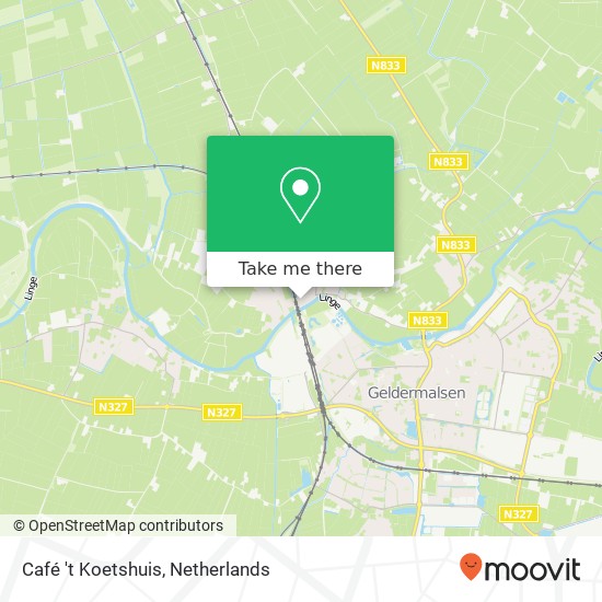 Café 't Koetshuis, Kerkstraat 1 map