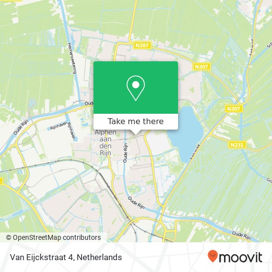 Van Eijckstraat 4, 2406 TZ Alphen aan den Rijn map