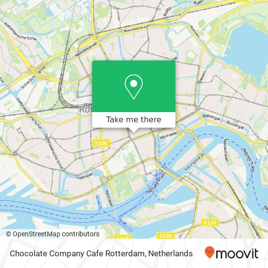 Chocolate Company Cafe Rotterdam, Oude Binnenweg 109A Karte