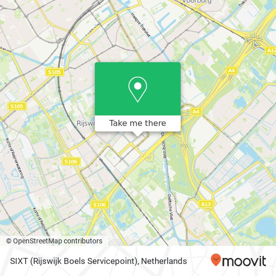SIXT (Rijswijk Boels Servicepoint), Verrijn Stuartlaan 9 map