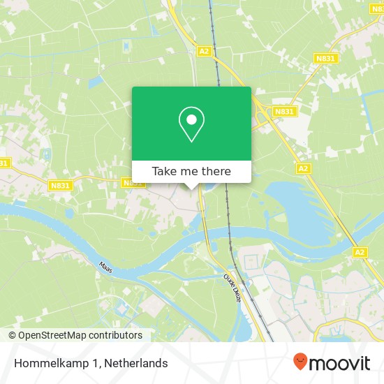 Hommelkamp 1, 5321 VP Hedel map