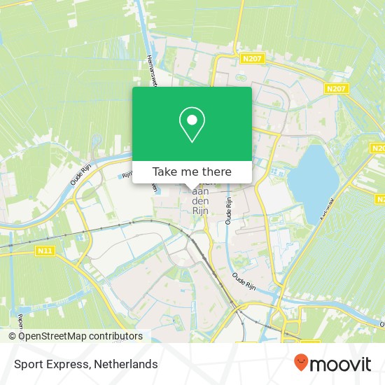 Sport Express, Prinses Irenelaan 84 map