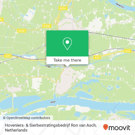 Hoveniers- & Sierbestratingsbedrijf Ron van Asch, Pruimengaard 13 map