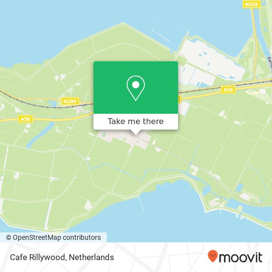 Cafe Rillywood, Hoofdweg 9 map