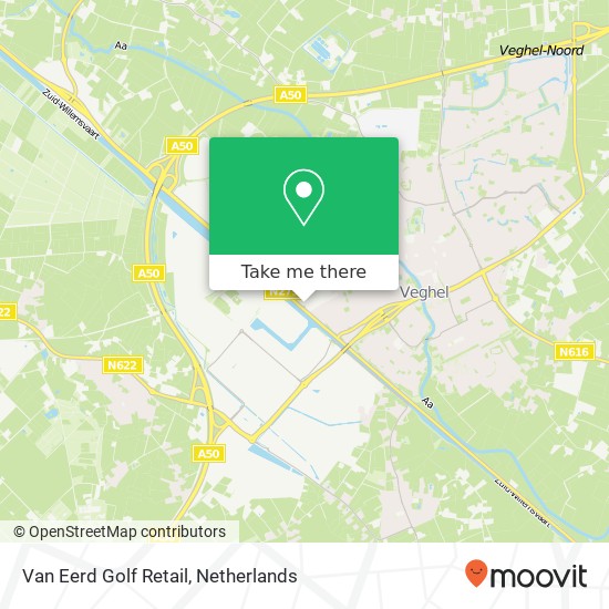 Van Eerd Golf Retail, Rijksweg 15 map