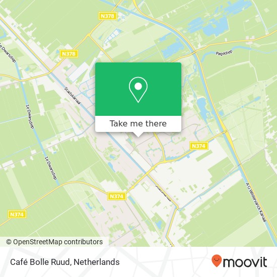 Café Bolle Ruud, Nederlandlaan 5A map