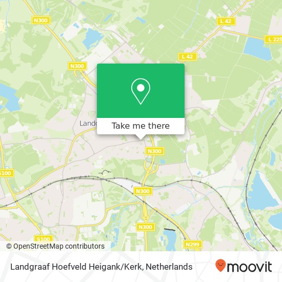 Landgraaf Hoefveld Heigank / Kerk map