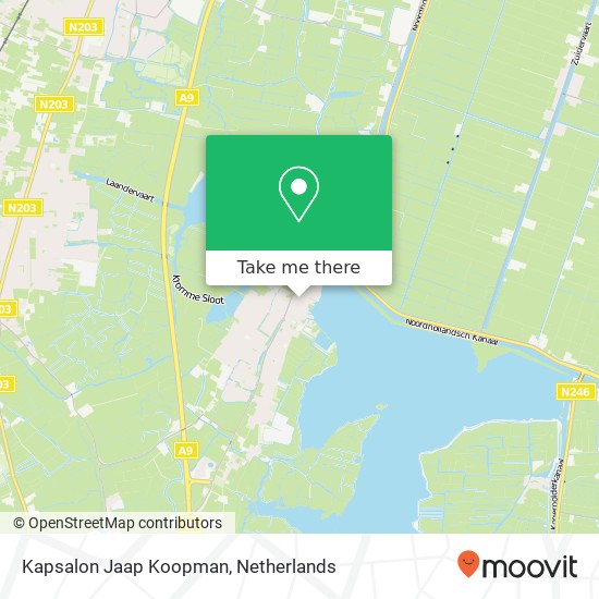 Kapsalon Jaap Koopman, Meerweg 4 map