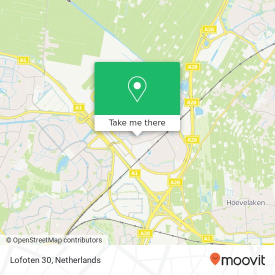 Lofoten 30, 3825 ZD Amersfoort map