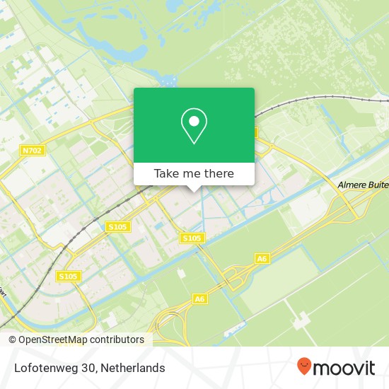 Lofotenweg 30, 1339 SX Almere-Buiten map