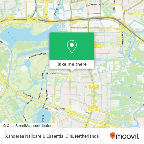 Xandéraa Nailcare & Essential Oils, Van Spaenstraat 10 map