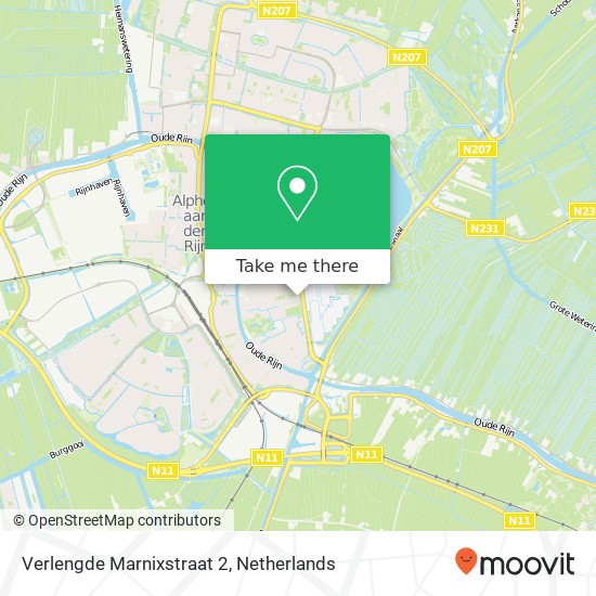Verlengde Marnixstraat 2, 2406 VV Alphen aan den Rijn Karte