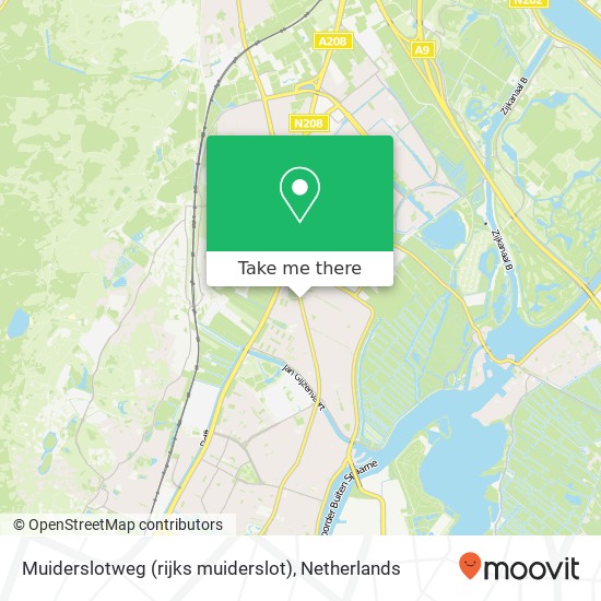 Muiderslotweg (rijks muiderslot), 2025 Haarlem Karte