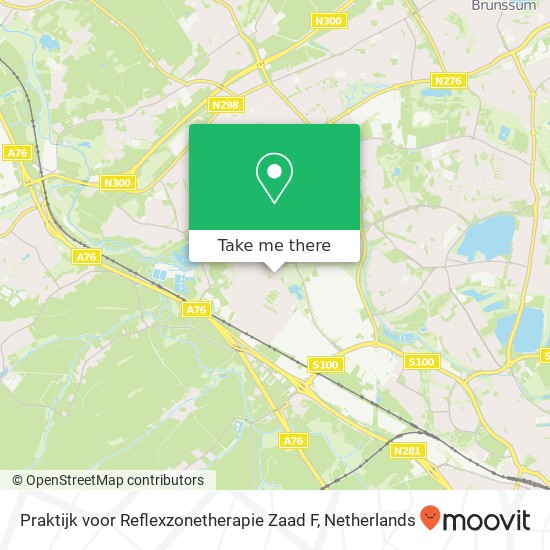 Praktijk voor Reflexzonetherapie Zaad F, Burgemeester Slanghenstraat map