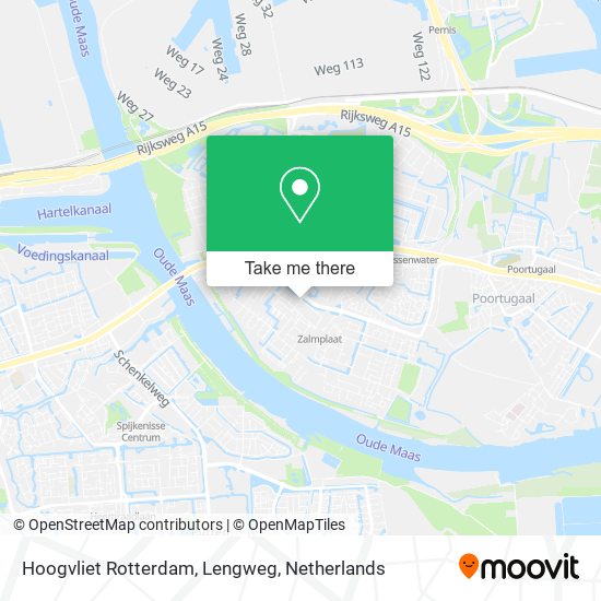 Hoogvliet Rotterdam, Lengweg map