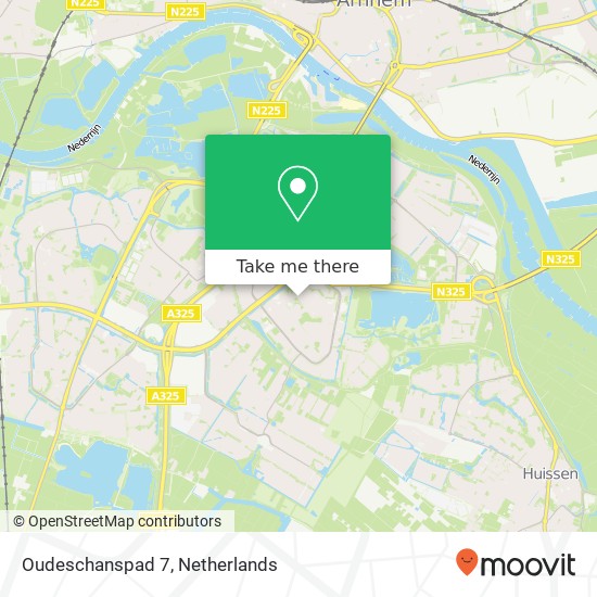 Oudeschanspad 7, 6835 BH Arnhem map