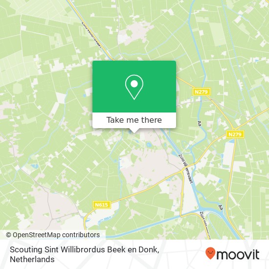 Scouting Sint Willibrordus Beek en Donk, IJsweg 1 Karte