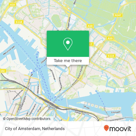 City of Amsterdam map