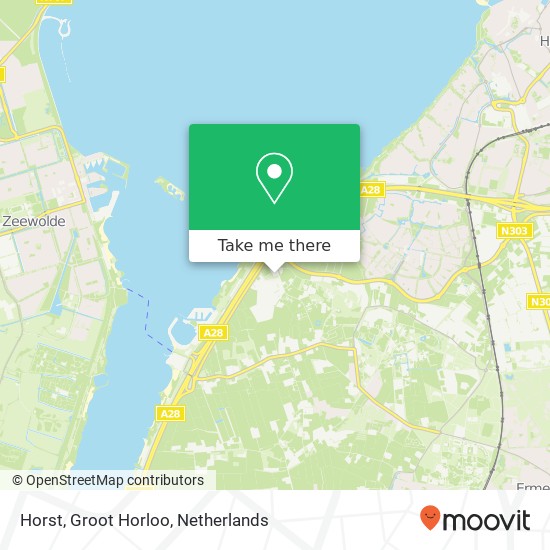 Horst, Groot Horloo map