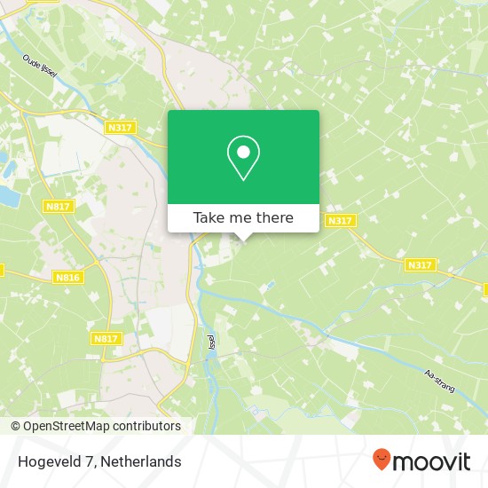 Hogeveld 7, 7071 PL Ulft Karte