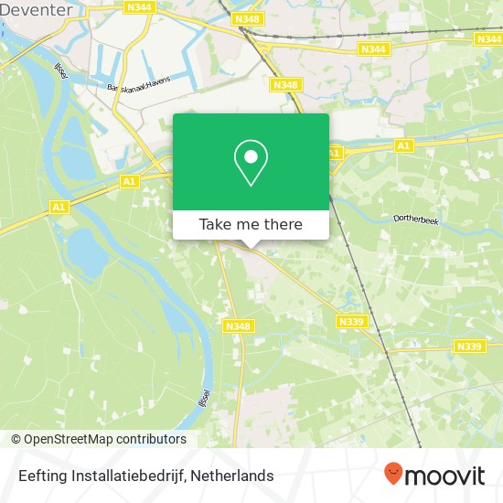 Eefting Installatiebedrijf, Lochemseweg 26 map