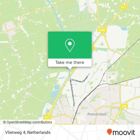 Vlietweg 4, 4704 RB Roosendaal Karte
