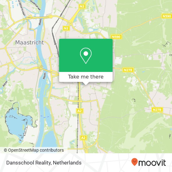 Dansschool Reality, Haspengouw 18A 6227 RN Maastricht map