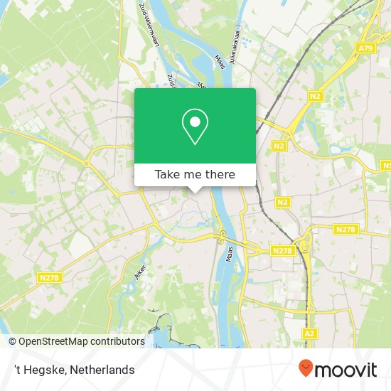 't Hegske, Heggenstraat 3 6211 GW Maastricht Karte
