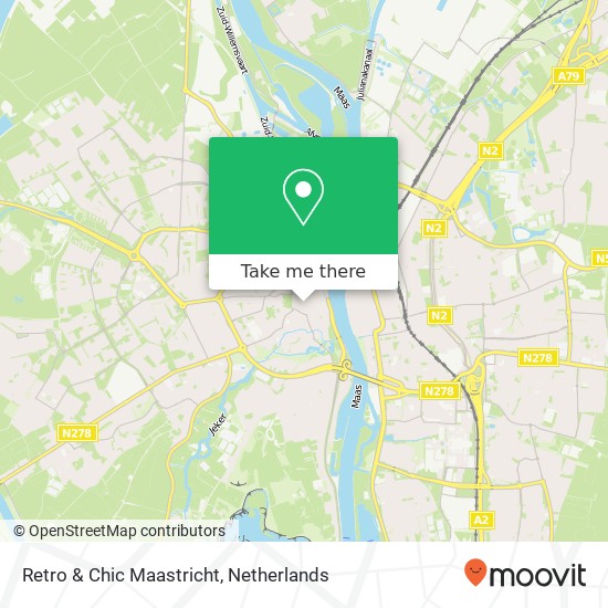 Retro & Chic Maastricht, Heggenstraat 1 6211 GW Maastricht map
