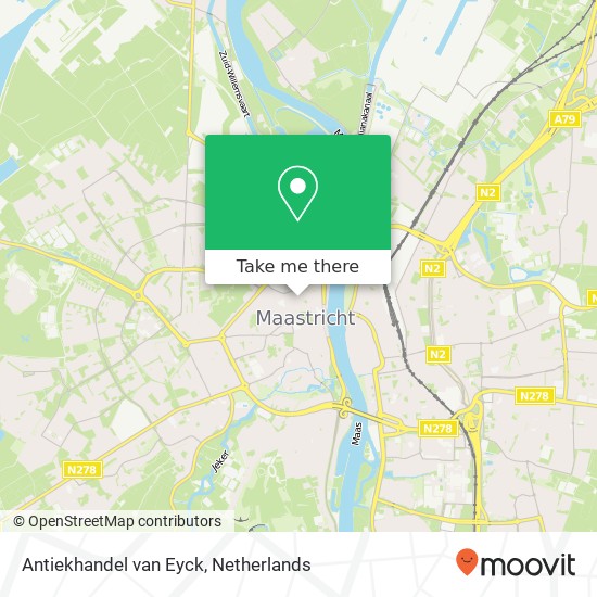 Antiekhandel van Eyck, Boschstraat 74 6211 AX Maastricht map