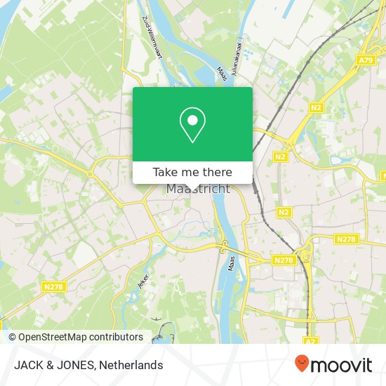 JACK & JONES, Spilstraat 6 6211 CP Maastricht Karte