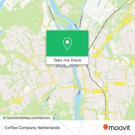 Coffee Company, Markt 69 6211 CL Maastricht Karte