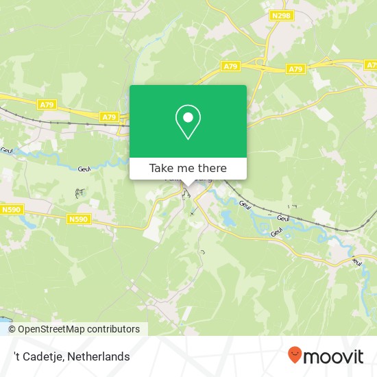 't Cadetje, Grotestraat Centrum 5 6301 CV Valkenburg aan de Geul Karte