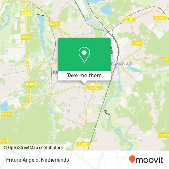 Friture Angelo, Holzstraat 126 6461 HS Kerkrade Nederland map