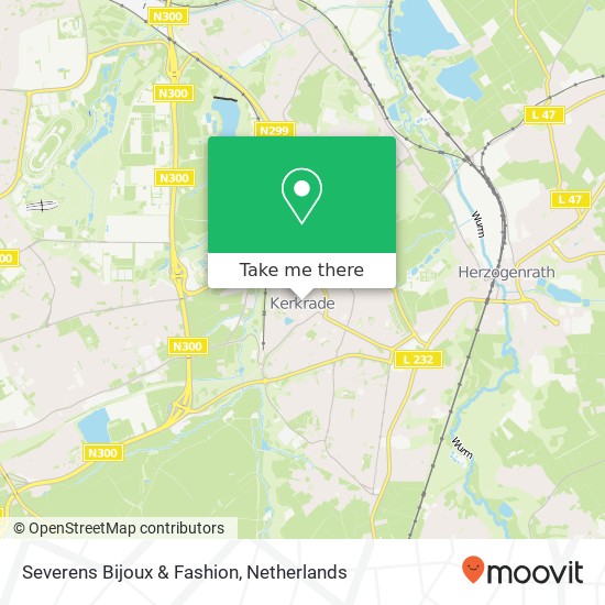 Severens Bijoux & Fashion, Markt 12A 6461 EB Kerkrade map