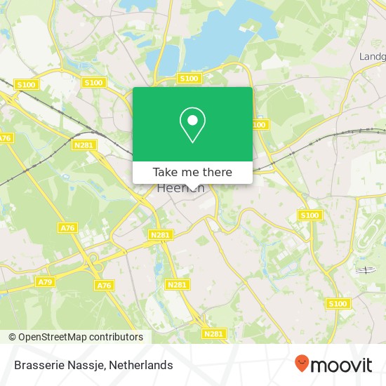 Brasserie Nassje, Pancratiusplein 48 6411 JZ Heerlen map
