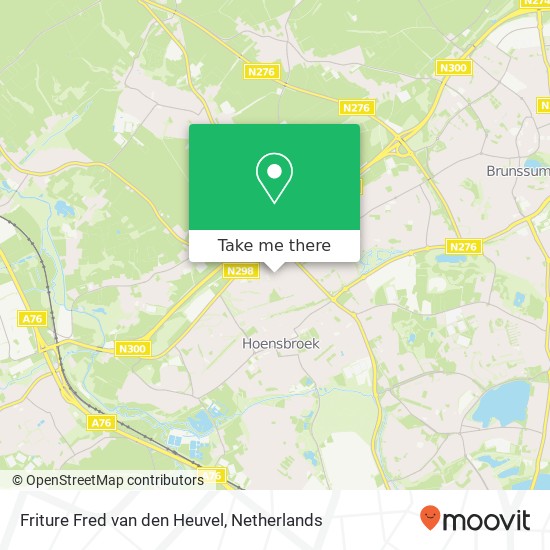 Friture Fred van den Heuvel, Amstenraderweg 104 6431 EN Heerlen Karte