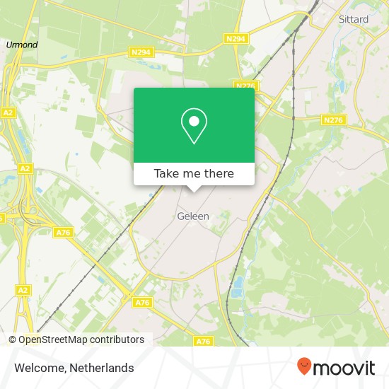 Welcome, Markt 56 6161 GK Sittard-Geleen map