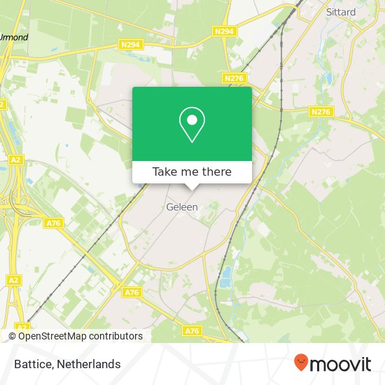 Battice, Rijksweg Centrum 24 6161 EE Sittard-Geleen map