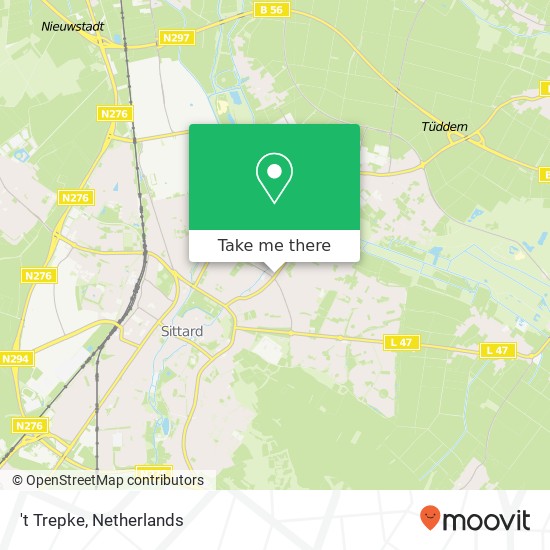 't Trepke, Tudderenderweg 72 6137 CG Sittard-Geleen map