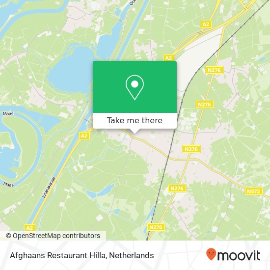 Afghaans Restaurant Hilla, Bovenstestraat 69A 6101 EJ Echt Karte