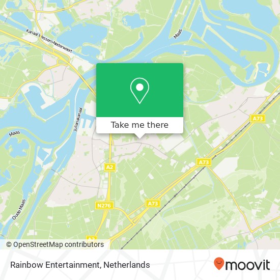 Rainbow Entertainment, Voortstraat 4 6051 JR Maasbracht map