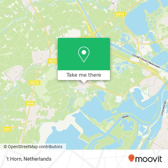 't Horn, Bogenstraat 8 6017 AV Maasgouw map