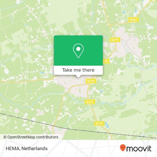 HEMA, Dorpstraat 35 6093 EA Leudal map