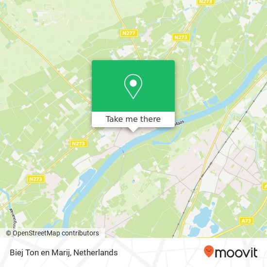 Biej Ton en Marij, Dorpstraat 36 5995 AZ Kessel map