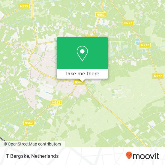 T Bergske, Mariaplein 18 5988 CJ Peel en Maas map