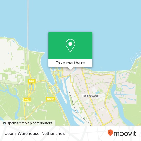 Jeans Warehouse, Lange Kerkstraat 6 4531 CJ Terneuzen map
