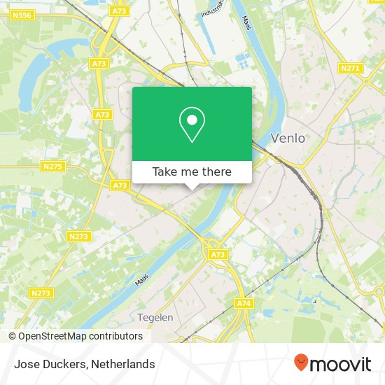 Jose Duckers, Baarlosestraat 128 5923 AP Venlo map