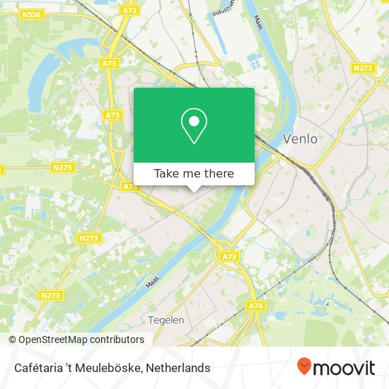 Cafétaria 't Meuleböske, Prins Mauritsstraat 17 5923 AV Venlo Karte