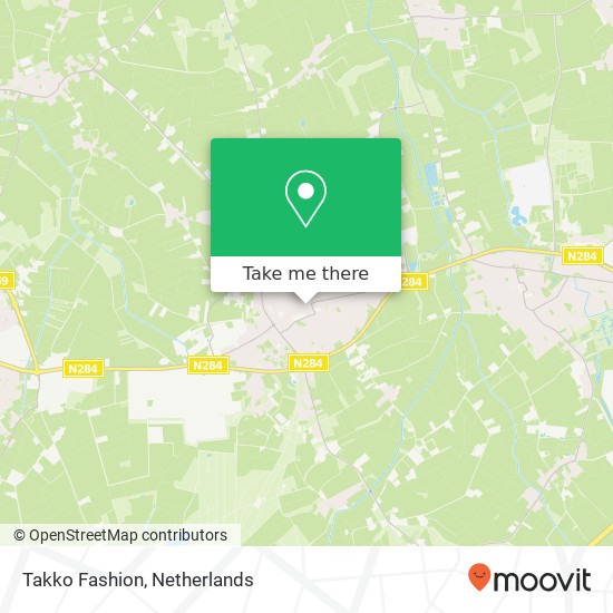 Takko Fashion, Sniederslaan 37 5531 EG Bladel map